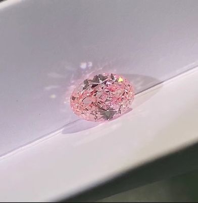 Il laboratorio tagliato brillante ovale ha creato il diamante sciolto rosa di Mohs dei diamanti rosa 10