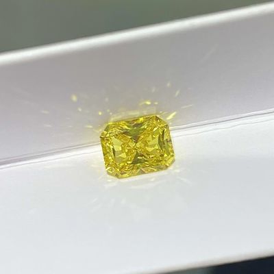 Il laboratorio sintetico del taglio del punto d'irradiazione ha creato il carati giallo dei diamanti 2-2.99