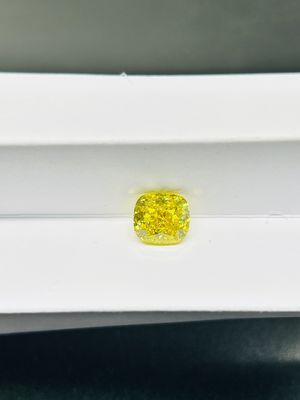 Il cuscino che 2CTS il laboratorio sciolto ha creato il diamante giallo IGI ha certificato
