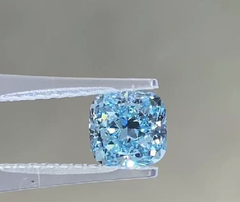 Il grande laboratorio di CVD i diamanti blu sviluppati che immaginano un cuscino sintetico vivo di 2,25 Ct ha tagliato VS1