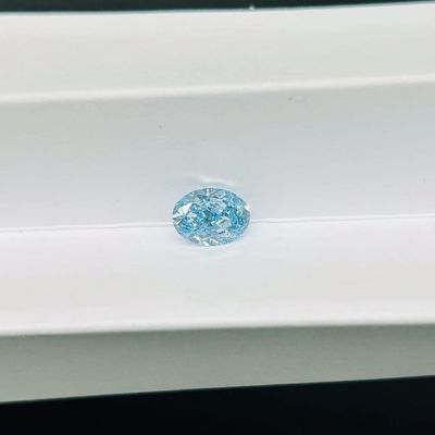 ZKZ Diamonds 1 carato Dimensione ovale Laboratorio libero Cresciuto Blu Diamanti VVS2