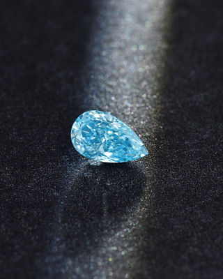 10 Mohs Pear Loose Laboratory Grown Blue Diamonds 1.0ct-1.8ct Certificato IGI
