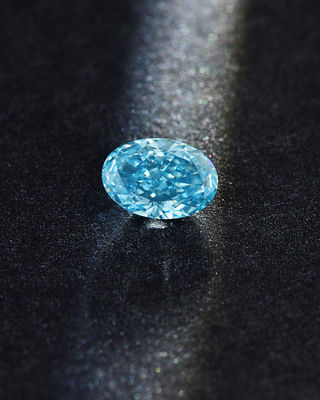 VVS1-VS2 Diamond Cultivated Diamonds sciolto ovale blu 10 Mohs