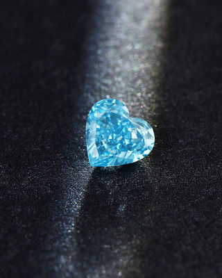IGI ha certificato il diamante sintetico 100% del diamante di CVD di forma blu intensa operata del cuore 2ct