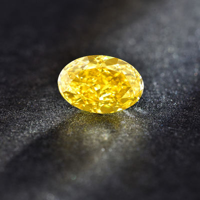 10 il laboratorio ovale di Mohs VVS-VS ha creato il diamante color giallo canarino IGI certificato