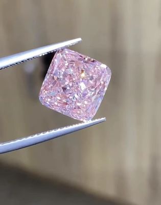 Il laboratorio ha creato il diamante rosa sintetico sciolto colorato del taglio del cuscino dei diamanti 6CT