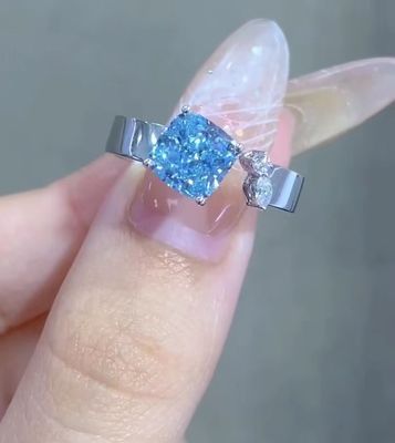 cuscino taglio fidanzamento anello di laboratorio gioielli di diamanti liberi di laboratorio fatti di diamanti gioielli di diamanti