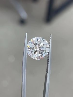 10 Mohs Colorless Round Brilliant Cut CVD Diamanti coltivati in laboratorio 2,5ct-3ct