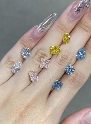 Diamanti sintetici circolari diamanti liberi di laboratorio diamanti gioielli anelli CVD
