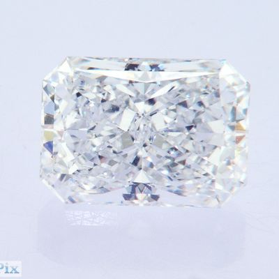 3.6ct Forma radiante lunga Laboratorio certificato IGI Creato come cresciuto CVD Bianco diamante H VS1