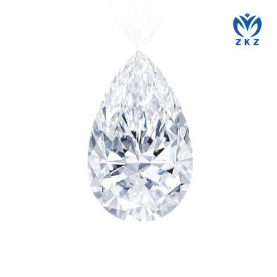 3.4ct D VS Qualità No Bowtie Pear Cut Lab Creato CVD Bianco Diamante