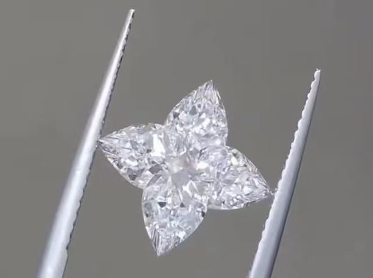 Diamanti coltivati in laboratorio bianco 4CT CVD LV Cut Loose Diamond DEF VS1 Per la decorazione dei gioielli