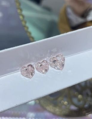 Cuore Diamanti Rosa Coltivati in laboratorio Diamanti coltivati per collane Anelli Pendente