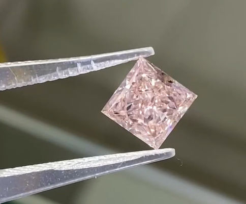 Princess Cut Rosa Laboratorio Diamanti Cresciuti Rosa Chiara Forma Quadrata Gioielli Decorazioni