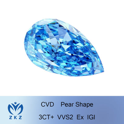 10 grado di chiarezza di Diamond Big Size creato laboratorio VVS2 del taglio della pera di Mohs