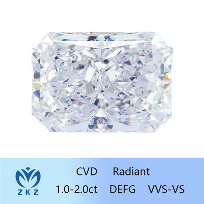Diamanti incolori a 10 Mohs Radiant Cut Laboratory Grown Fancy VS-VVS Chiarezza