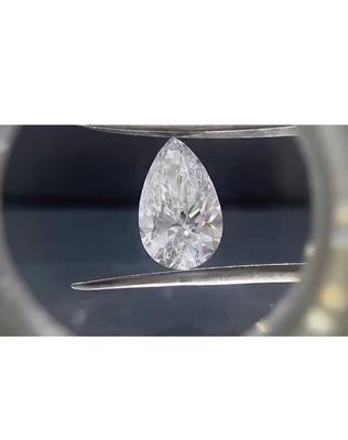 Laboratorio a forma di pera Creato diamanti Coltivato CVD Diamanti Passano il test Nessuna cravatta