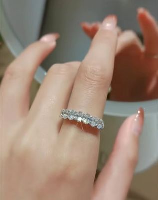Ovale Eternal Lab Cresciuto Anelli Diamante Per Il Regalo Di Nozze Anello Di Proposta